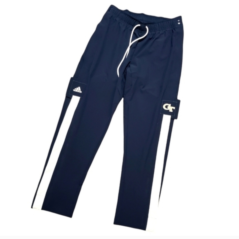 Adidas NCAA Georgia Tech  Snap Off Tear Away Warm Up Pants Men's Size XL2 NWT